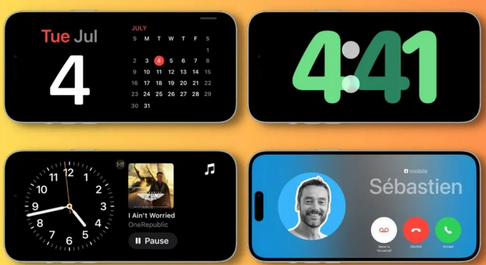 内江苹果手机维修分享iOS17横屏充电待机显示有什么好处 