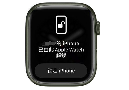 内江苹果手机维修分享用 AppleWatch 解锁配备面容 ID 的 iPhone方法 