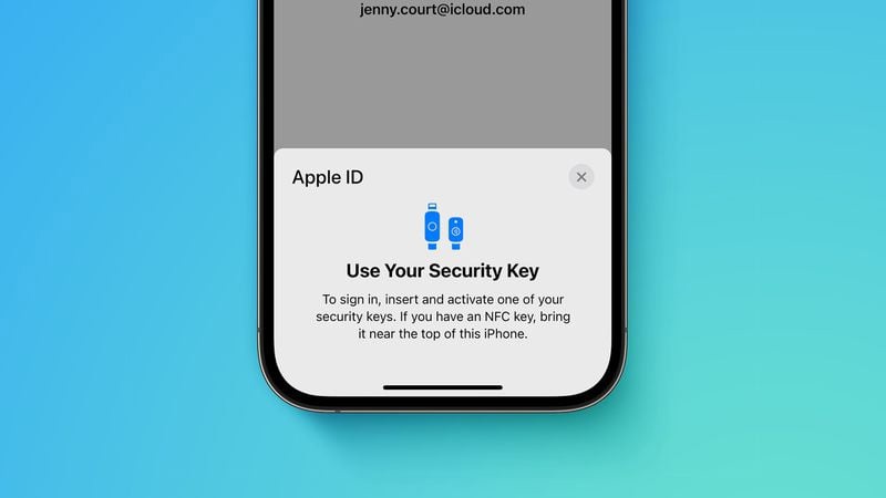 内江苹果手机维修分享iOS 16.3 新增的 Apple ID 的安全密钥有什么功能 